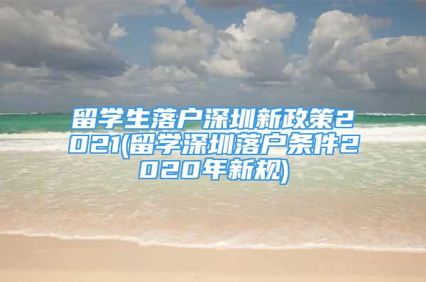 留学生落户深圳新政策2021(留学深圳落户条件2020年新规)