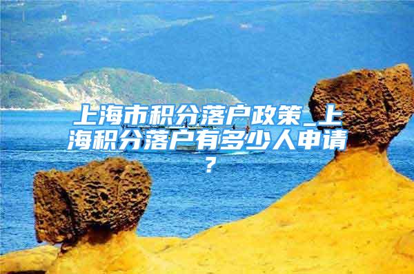 上海市积分落户政策_上海积分落户有多少人申请？