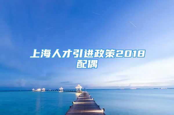 上海人才引进政策2018配偶