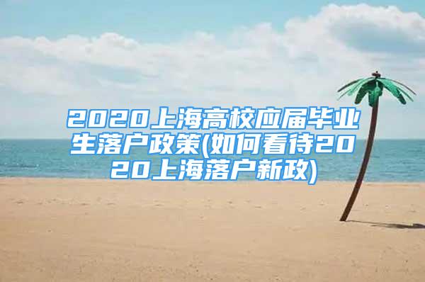 2020上海高校应届毕业生落户政策(如何看待2020上海落户新政)