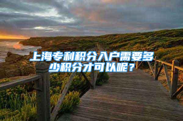 上海专利积分入户需要多少积分才可以呢？