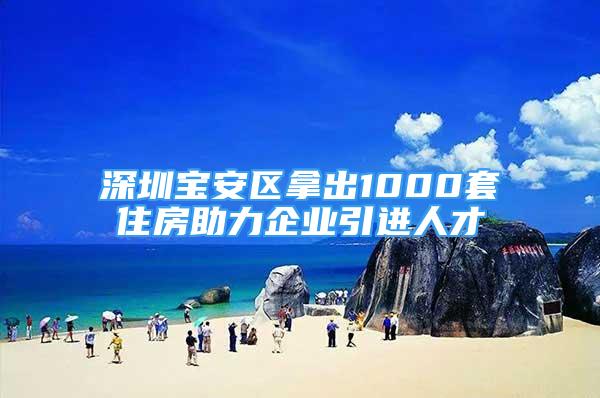 深圳宝安区拿出1000套住房助力企业引进人才