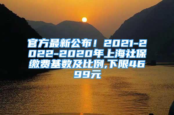 官方最新公布！2021-2022-2020年上海社保缴费基数及比例,下限4699元