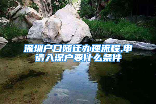 深圳户口随迁办理流程,申请入深户要什么条件