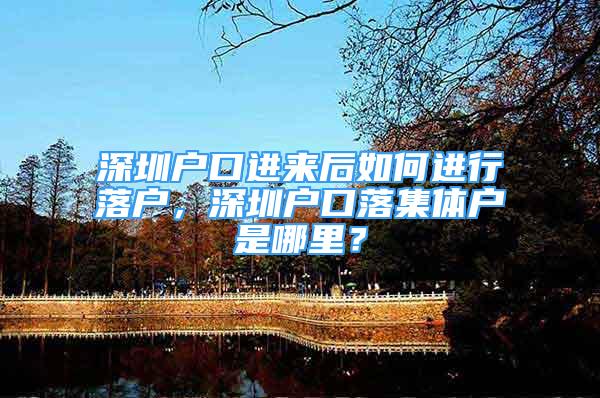 深圳户口进来后如何进行落户，深圳户口落集体户是哪里？