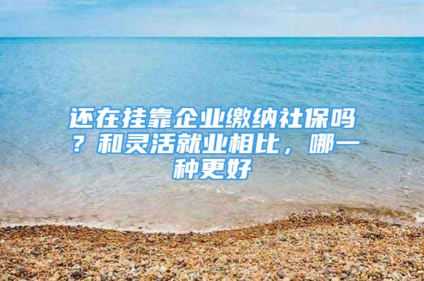 还在挂靠企业缴纳社保吗？和灵活就业相比，哪一种更好