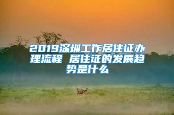 2019深圳工作居住证办理流程 居住证的发展趋势是什么