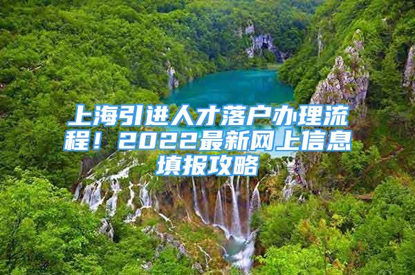 上海引进人才落户办理流程！2022最新网上信息填报攻略