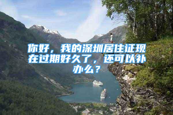 你好，我的深圳居住证现在过期好久了，还可以补办么？