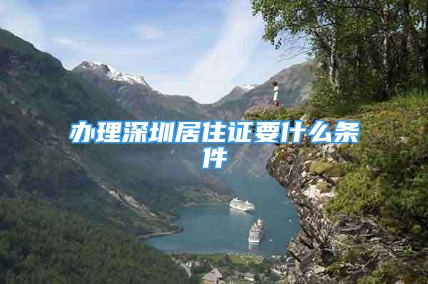 办理深圳居住证要什么条件