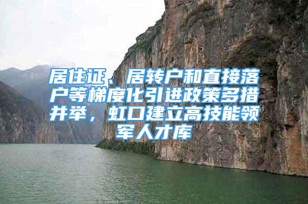 居住证、居转户和直接落户等梯度化引进政策多措并举，虹口建立高技能领军人才库