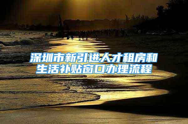 深圳市新引进人才租房和生活补贴窗口办理流程