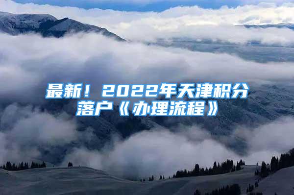 最新！2022年天津积分落户《办理流程》