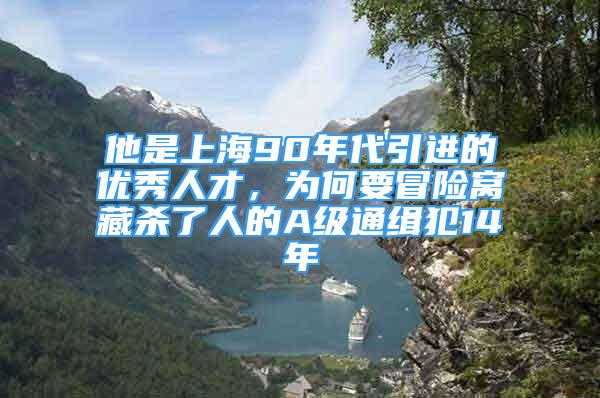 他是上海90年代引进的优秀人才，为何要冒险窝藏杀了人的A级通缉犯14年