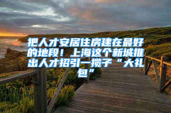 把人才安居住房建在最好的地段！上海这个新城推出人才招引一揽子“大礼包”