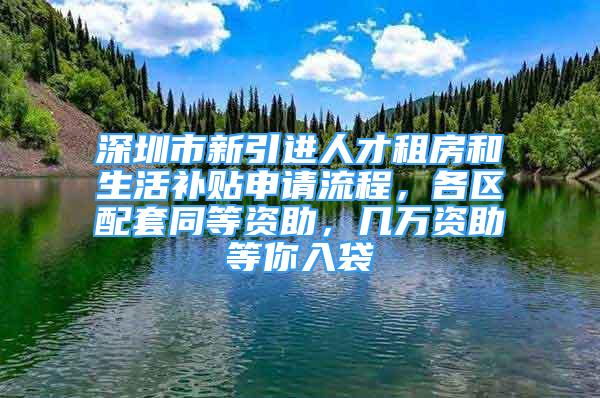 深圳市新引进人才租房和生活补贴申请流程，各区配套同等资助，几万资助等你入袋