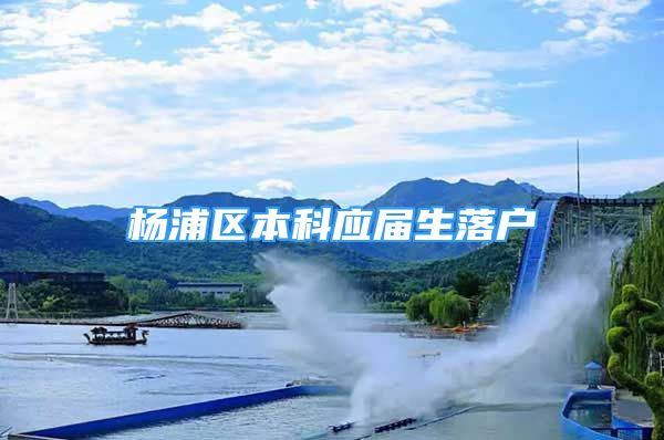 杨浦区本科应届生落户