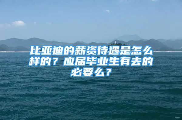 比亚迪的薪资待遇是怎么样的？应届毕业生有去的必要么？