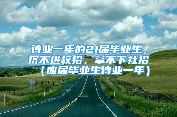 待业一年的21届毕业生，挤不进校招，拿不下社招（应届毕业生待业一年）