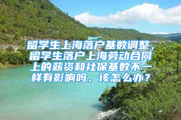 留学生上海落户基数调整，留学生落户上海劳动合同上的薪资和社保基数不一样有影响吗，该怎么办？