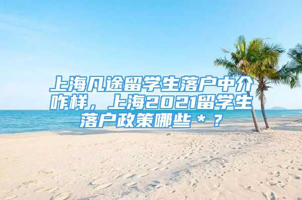 上海凡途留学生落户中介咋样，上海2021留学生落户政策哪些＊？