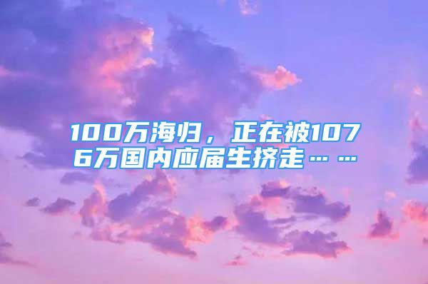 100万海归，正在被1076万国内应届生挤走……