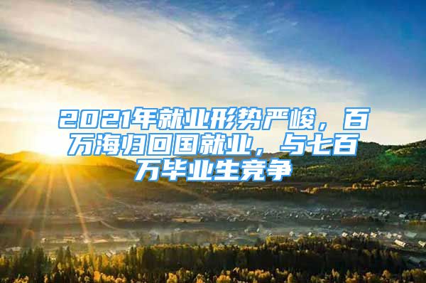 2021年就业形势严峻，百万海归回国就业，与七百万毕业生竞争