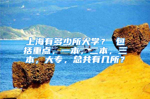 上海有多少所大学？ 包括重点，一本，二本，三本，大专，总共有几所？