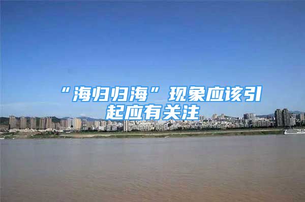 “海归归海”现象应该引起应有关注