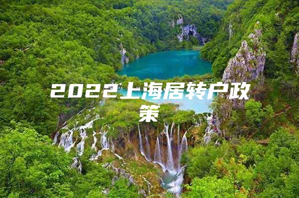 2022上海居转户政策