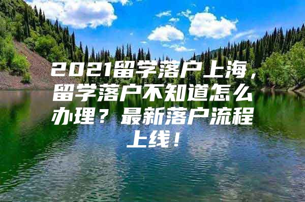 2021留学落户上海，留学落户不知道怎么办理？最新落户流程上线！