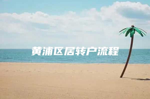 黄浦区居转户流程