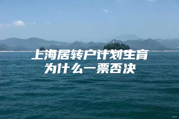 上海居转户计划生育为什么一票否决