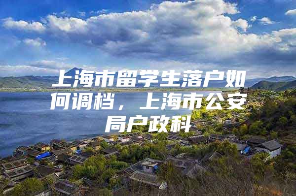 上海市留学生落户如何调档，上海市公安局户政科