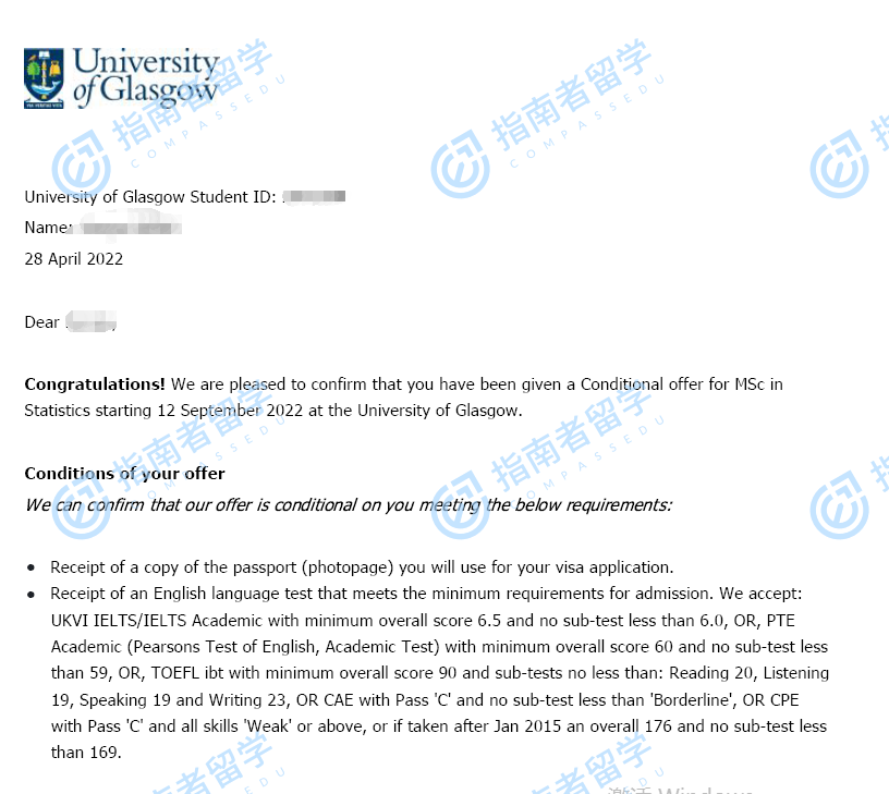 【英国留学】上海大学to格拉斯哥大学｜格拉斯哥大学统计学硕士
