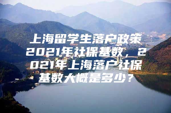 上海留学生落户政策2021年社保基数，2021年上海落户社保基数大概是多少？