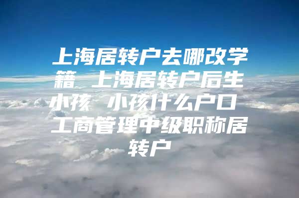 上海居转户去哪改学籍 上海居转户后生小孩 小孩什么户口 工商管理中级职称居转户