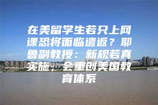 在美留学生若只上网课恐将面临遣返？耶鲁副教授：新规若真实施，会重创美国教育体系