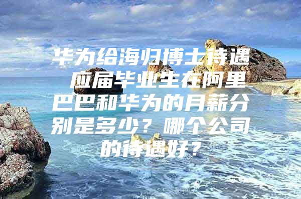 华为给海归博士待遇 应届毕业生在阿里巴巴和华为的月薪分别是多少？哪个公司的待遇好？