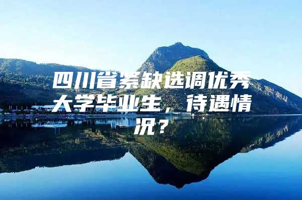 四川省紧缺选调优秀大学毕业生，待遇情况？