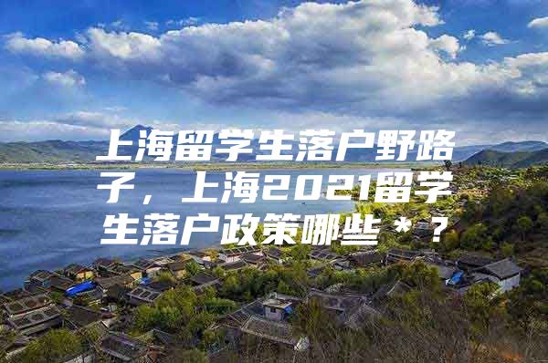 上海留学生落户野路子，上海2021留学生落户政策哪些＊？