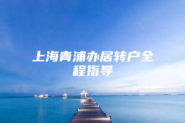 上海青浦办居转户全程指导