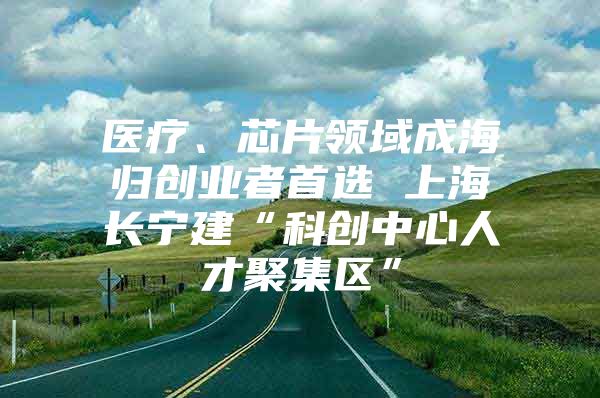 医疗、芯片领域成海归创业者首选 上海长宁建“科创中心人才聚集区”