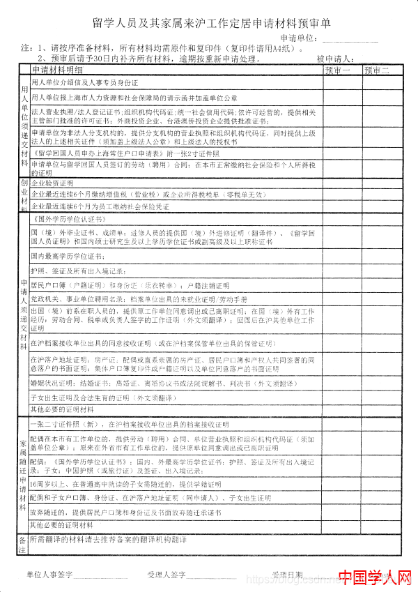 上海留学生落户攻略