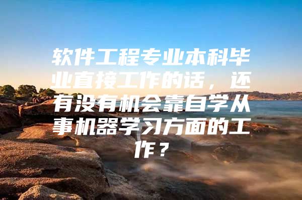 软件工程专业本科毕业直接工作的话，还有没有机会靠自学从事机器学习方面的工作？