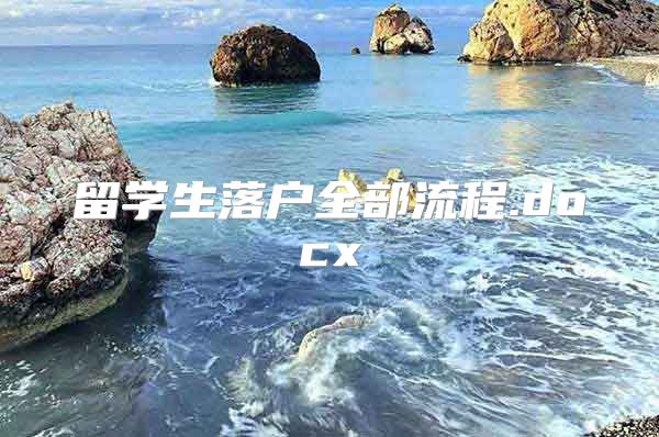 留学生落户全部流程.docx