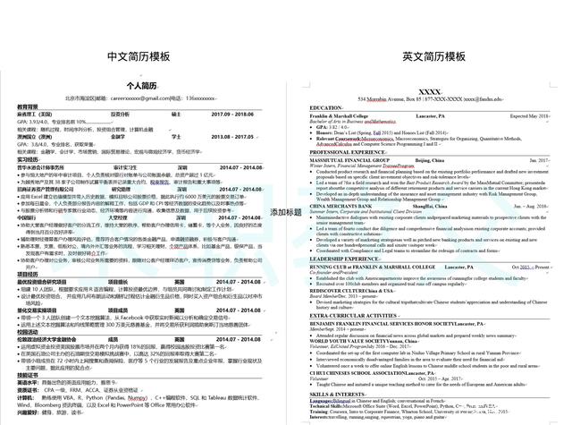 知乎热议：本科生如何写个人简历？